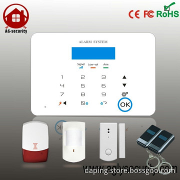 Dual-network 433/868mhz LCD Touch Keypad APP Home Security GSM Alarm System